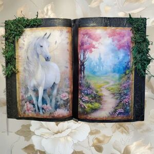 Mystical Unicorn and Enchanted Pathway Art Book